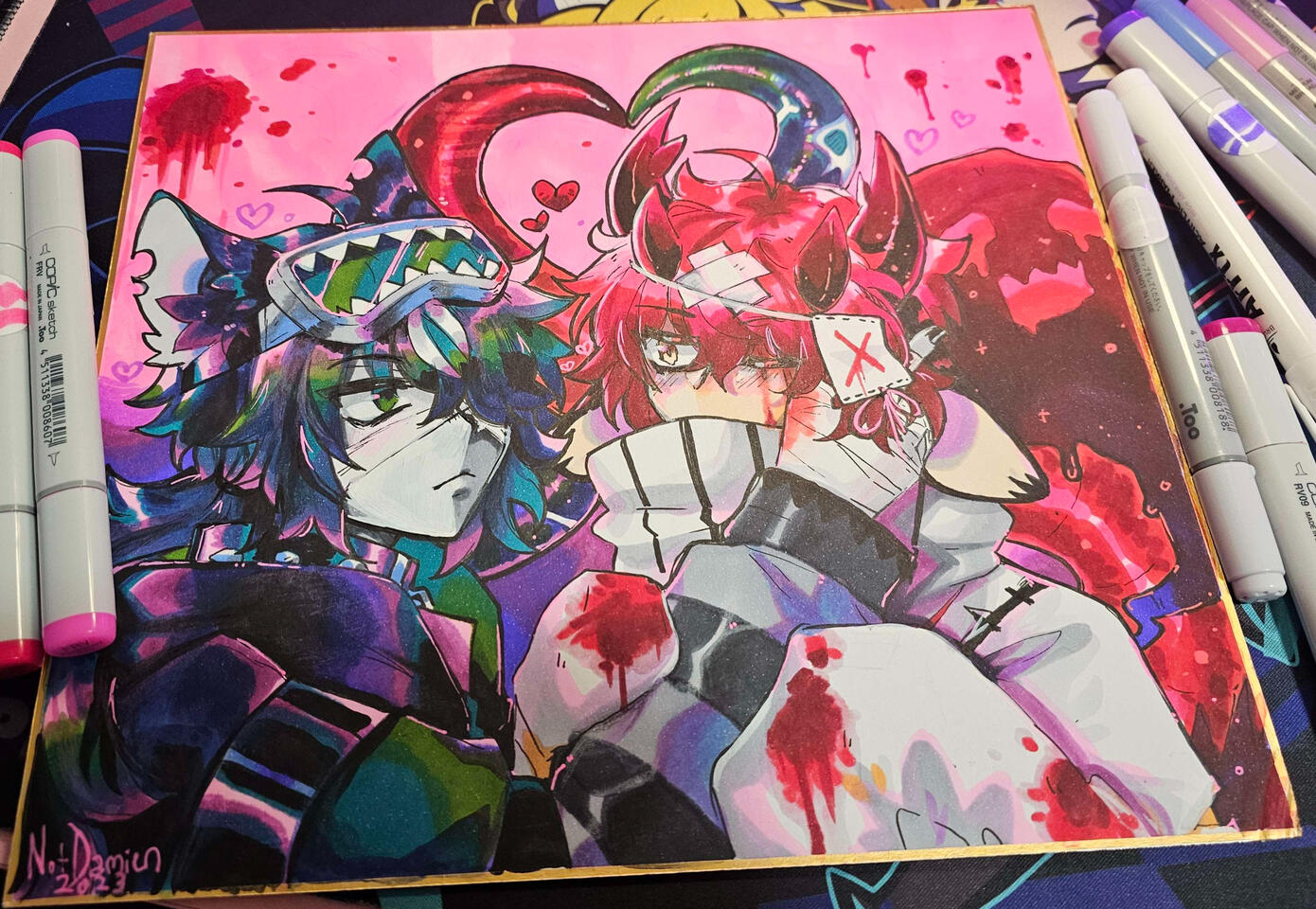 Copic on Cardstock Copic on Cardstock